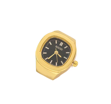 mini quartz adjustable time watch ring