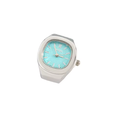 mini quartz adjustable time watch ring