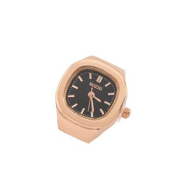 mini quartz adjustable time watch ring