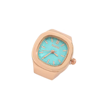 mini quartz adjustable time watch ring