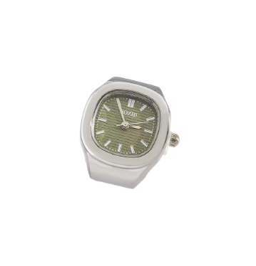mini quartz adjustable time watch ring